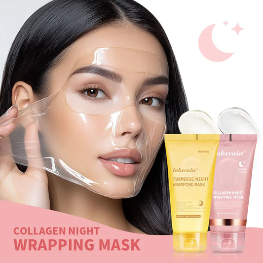 Deep Collagen Mask Peel Off Mask Face Anti Wrinkle Lifting  Skin Care Masks Bio Pack Night Wrapping Woman Overnight Skin