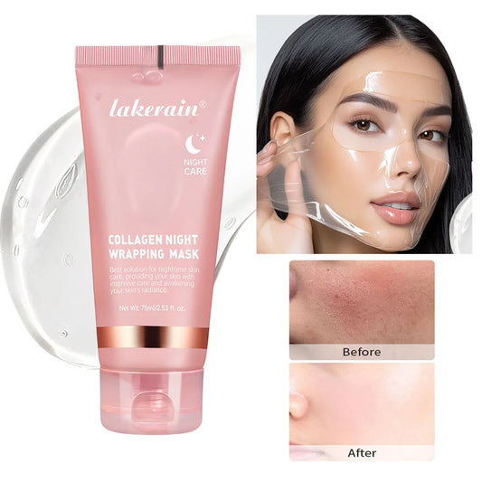 Deep Collagen Mask Peel Off Mask Face Anti Wrinkle Lifting  Skin Care Masks Bio Pack Night Wrapping Woman Overnight Skin
