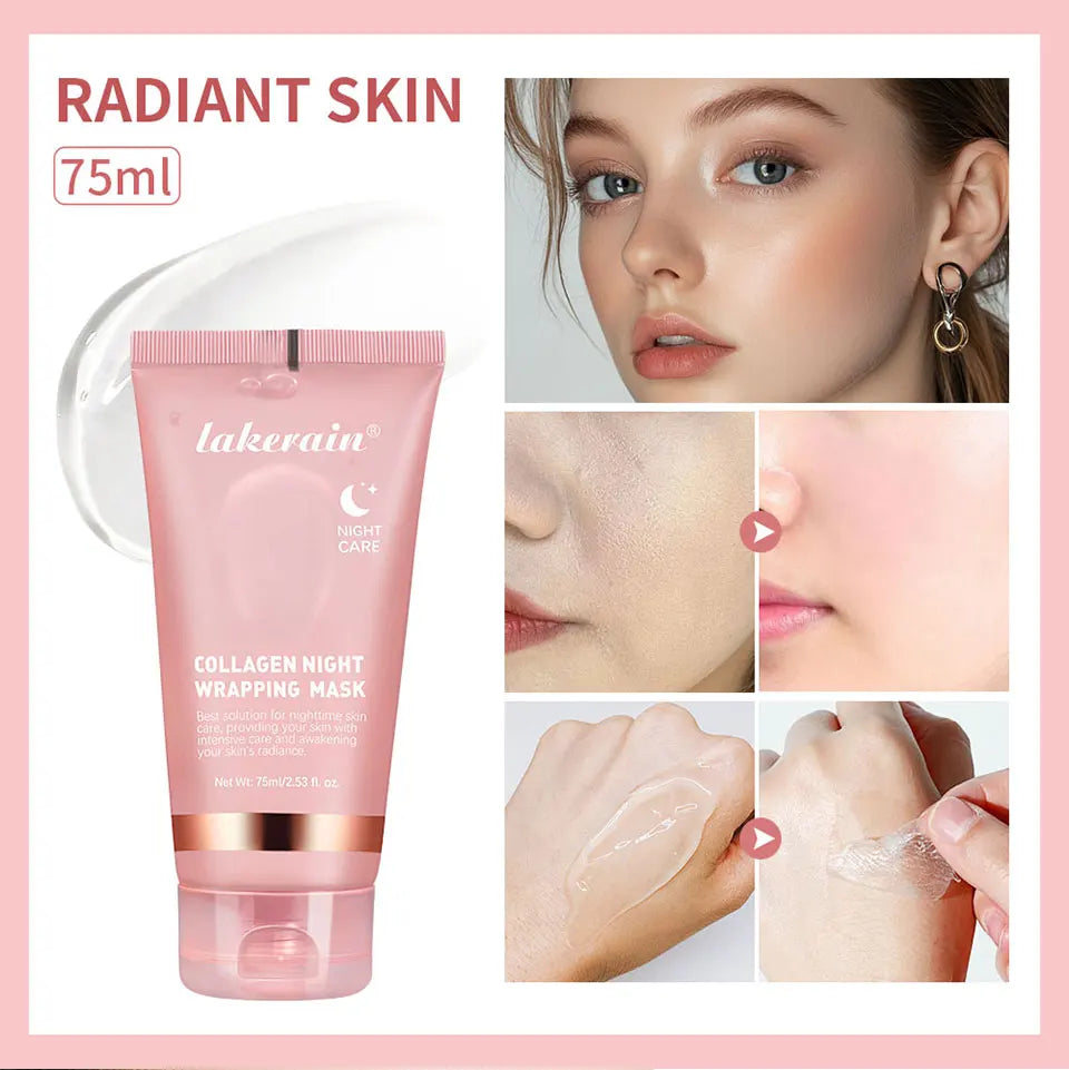 Deep Collagen Mask Peel Off Mask Face Anti Wrinkle Lifting  Skin Care Masks Bio Pack Night Wrapping Woman Overnight Skin