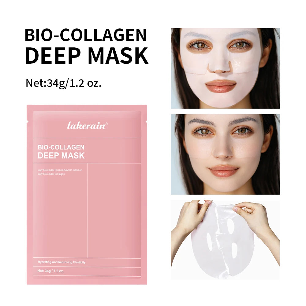 Deep Collagen Mask Peel Off Mask Face Anti Wrinkle Lifting  Skin Care Masks Bio Pack Night Wrapping Woman Overnight Skin