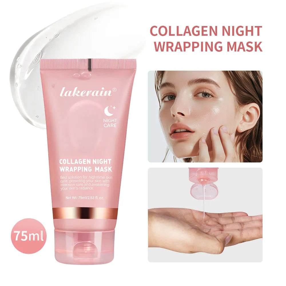 Deep Collagen Mask Peel Off Mask Face Anti Wrinkle Lifting  Skin Care Masks Bio Pack Night Wrapping Woman Overnight Skin