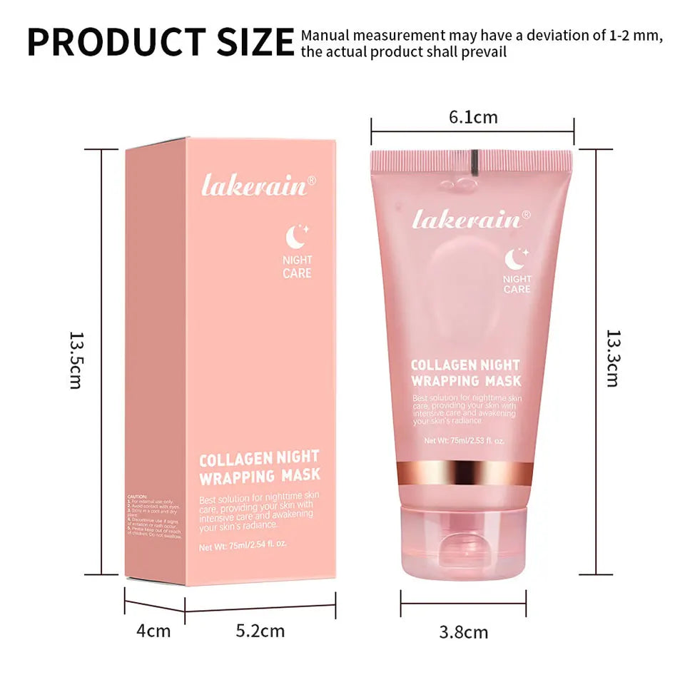 Deep Collagen Mask Peel Off Mask Face Anti Wrinkle Lifting  Skin Care Masks Bio Pack Night Wrapping Woman Overnight Skin