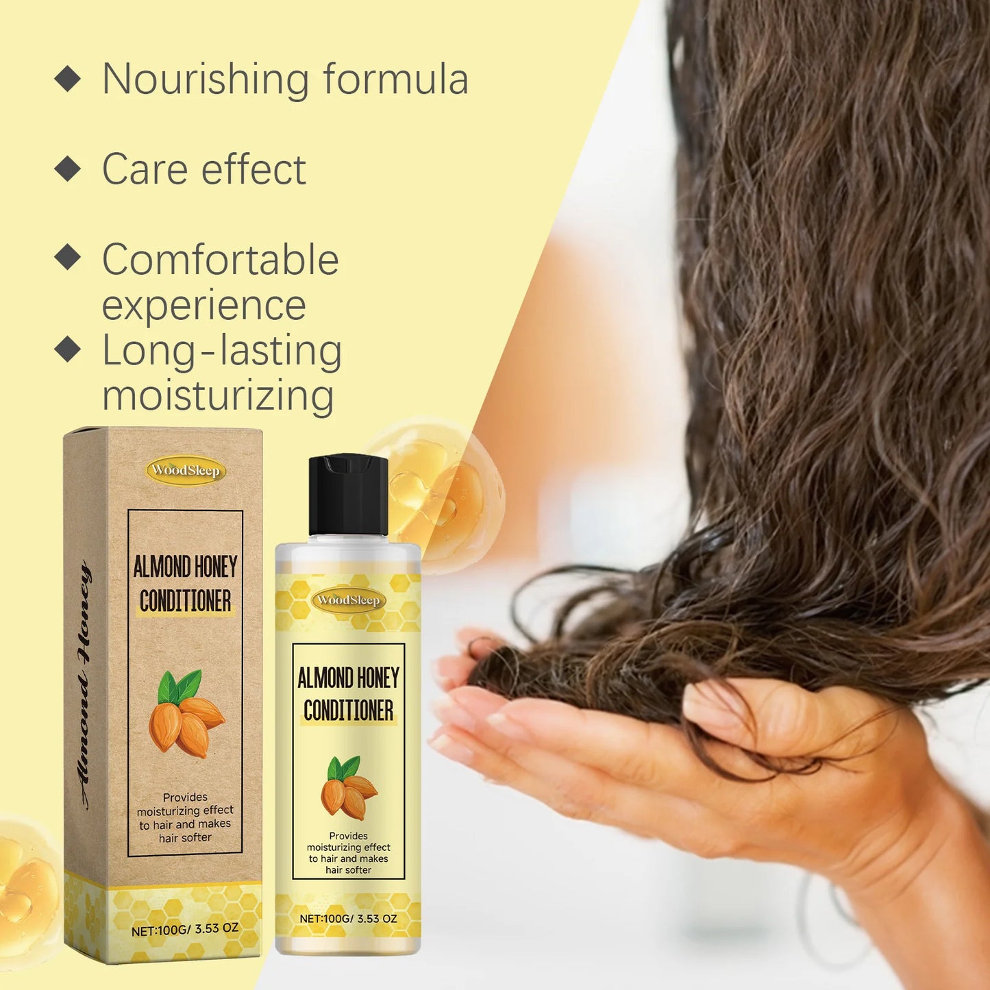 Smoothing Hair Conditioner Reduce Hair Breakage Restore Hair Luster Long Lasting Moisturizing Smooth Nourishing Hair Conditioner