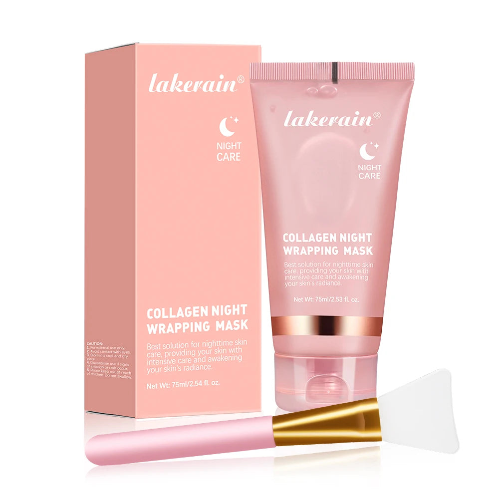 Deep Collagen Mask Peel Off Mask Face Anti Wrinkle Lifting  Skin Care Masks Bio Pack Night Wrapping Woman Overnight Skin